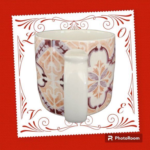 Anthropologie Initial N Ceramic Mug Design Wrapped Around And In Bottom Of Mug - Picture 4 of 6